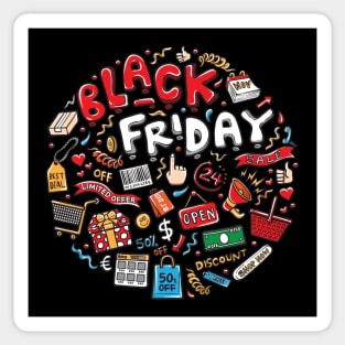 black Friday theme Sticker